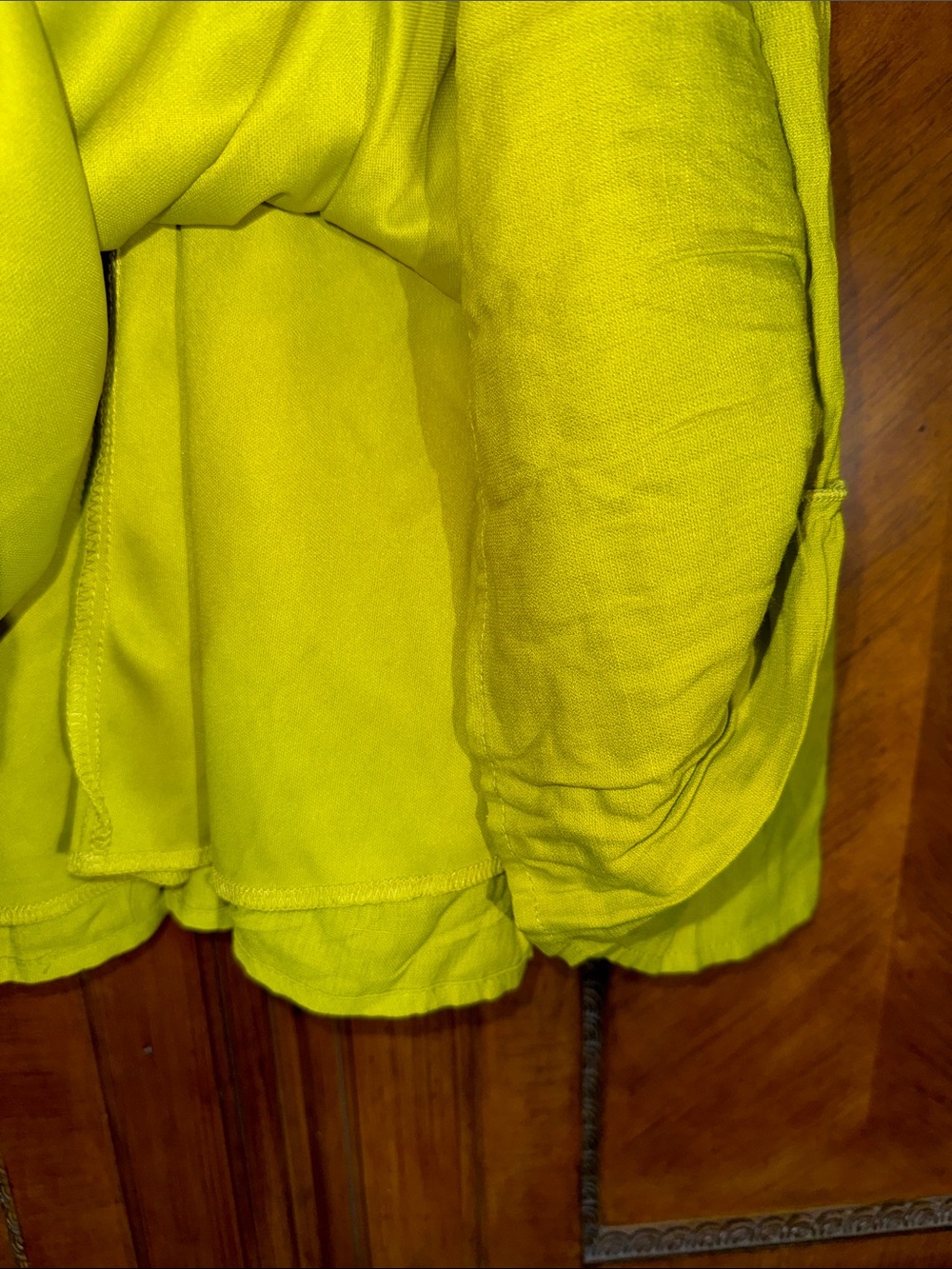 Trixxi Neon Lime Tiered Mini Dress - Picture 2 of 6